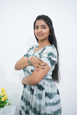 MANGAI Rayon Frock Nighties | Front Open Lengthy Zipper Comforts Feeding | Fancy Double Layered Sleeve's | Post & Pre Pregnancy's and Casual Wear | Side Pocket |Versatile Rayon Frock Night Gown's for Stylish Women's (RPW)