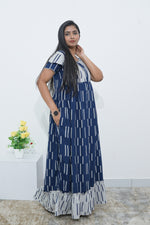 MANGAI Rayon Frock Nighties | Front Open Lengthy Zipper Comforts Feeding | Fancy Double Layered Sleeve's | Post & Pre Pregnancy's and Casual Wear | Side Pocket |Versatile Rayon Frock Night Gown's for Stylish Women's (RPW)