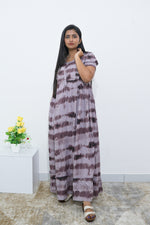 MANGAI Rayon Frock Nighties | Front Open Lengthy Zipper Comforts Feeding | Fancy Double Layered Sleeve's | Post & Pre Pregnancy's and Casual Wear | Side Pocket |Versatile Rayon Frock Night Gown's for Stylish Women's (RPW)