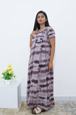 MANGAI Rayon Frock Nighties | Front Open Lengthy Zipper Comforts Feeding | Fancy Double Layered Sleeve's | Post & Pre Pregnancy's and Casual Wear | Side Pocket |Versatile Rayon Frock Night Gown's for Stylish Women's (RPW)