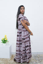 MANGAI Rayon Frock Nighties | Front Open Lengthy Zipper Comforts Feeding | Fancy Double Layered Sleeve's | Post & Pre Pregnancy's and Casual Wear | Side Pocket |Versatile Rayon Frock Night Gown's for Stylish Women's (RPW)