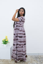 MANGAI Rayon Frock Nighties | Front Open Lengthy Zipper Comforts Feeding | Fancy Double Layered Sleeve's | Post & Pre Pregnancy's and Casual Wear | Side Pocket |Versatile Rayon Frock Night Gown's for Stylish Women's (RPW)