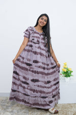 MANGAI Rayon Frock Nighties | Front Open Lengthy Zipper Comforts Feeding | Fancy Double Layered Sleeve's | Post & Pre Pregnancy's and Casual Wear | Side Pocket |Versatile Rayon Frock Night Gown's for Stylish Women's (RPW)