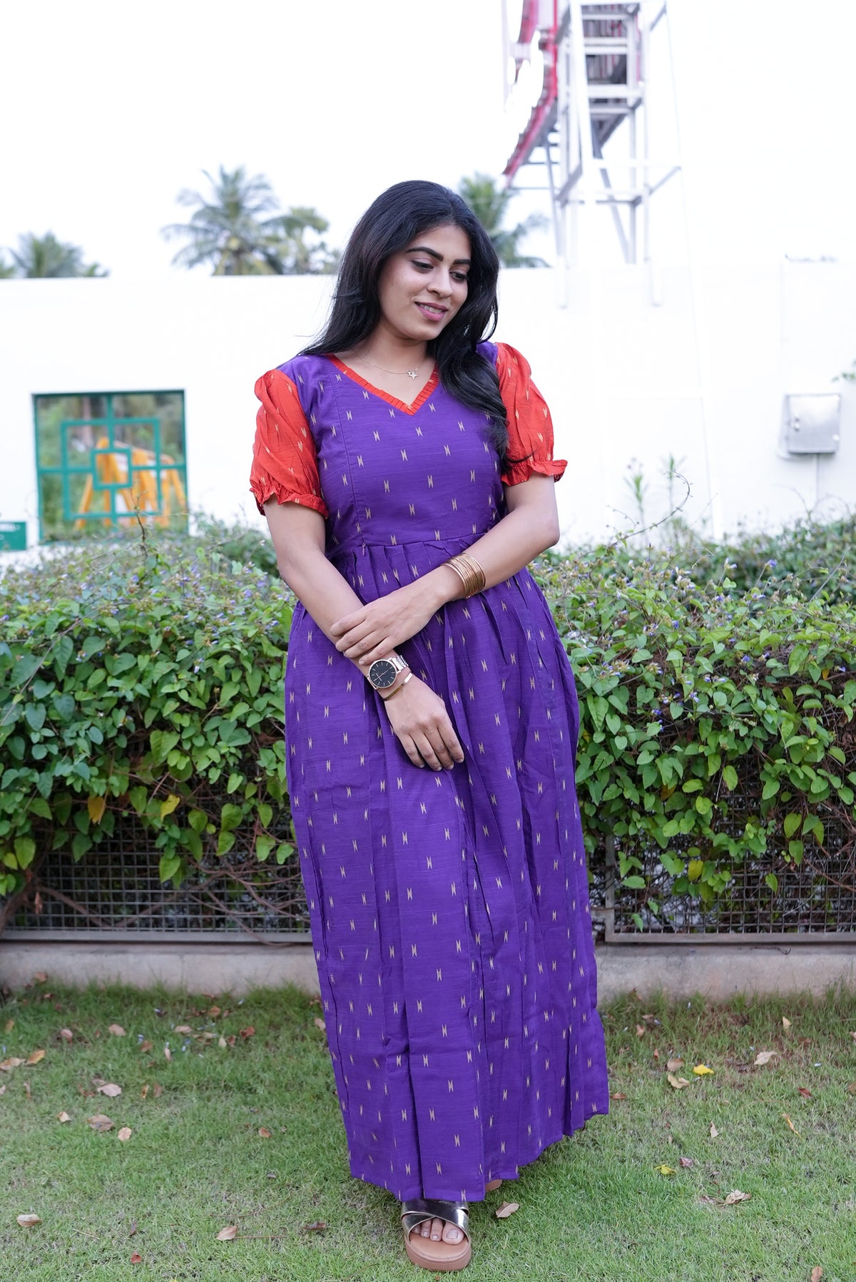 MANGAI New Festive Maternity Wear | Invisible Feeding Zipper | Side Pocket | Adjustable Back Tie Rope | Long Top Casual Wear (MFW)