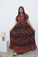 MANGAI Rayon Frock Nighties | Front Open Lengthy Zipper Comforts Feeding | Fancy Double Layered Sleeve's | Post & Pre Pregnancy's and Casual Wear | Side Pocket |Versatile Rayon Frock Night Gown's for Stylish Women's (RPW)