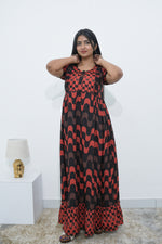 MANGAI Rayon Frock Nighties | Front Open Lengthy Zipper Comforts Feeding | Fancy Double Layered Sleeve's | Post & Pre Pregnancy's and Casual Wear | Side Pocket |Versatile Rayon Frock Night Gown's for Stylish Women's (RPW)