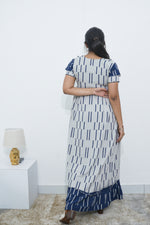 MANGAI Rayon Frock Nighties | Front Open Lengthy Zipper Comforts Feeding | Fancy Double Layered Sleeve's | Post & Pre Pregnancy's and Casual Wear | Side Pocket |Versatile Rayon Frock Night Gown's for Stylish Women's (RPW)