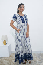 MANGAI Rayon Frock Nighties | Front Open Lengthy Zipper Comforts Feeding | Fancy Double Layered Sleeve's | Post & Pre Pregnancy's and Casual Wear | Side Pocket |Versatile Rayon Frock Night Gown's for Stylish Women's (RPW)