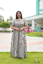 Stylish Arrivals Rayon Gathering Frock Model Night Gown's | Front Adjustable Gathering Style Rope | Puff Sleeve | Trending Collection's for Stylish Women's (FKG)