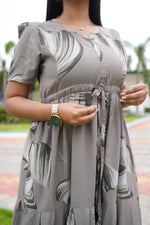 Stylish Arrivals Rayon Gathering Frock Model Night Gown's | Front Adjustable Gathering Style Rope | Puff Sleeve | Trending Collection's for Stylish Women's (FKG)