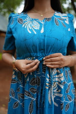 Stylish Arrivals Rayon Gathering Frock Model Night Gown's | Front Adjustable Gathering Style Rope | Puff Sleeve | Trending Collection's for Stylish Women's (FKG)