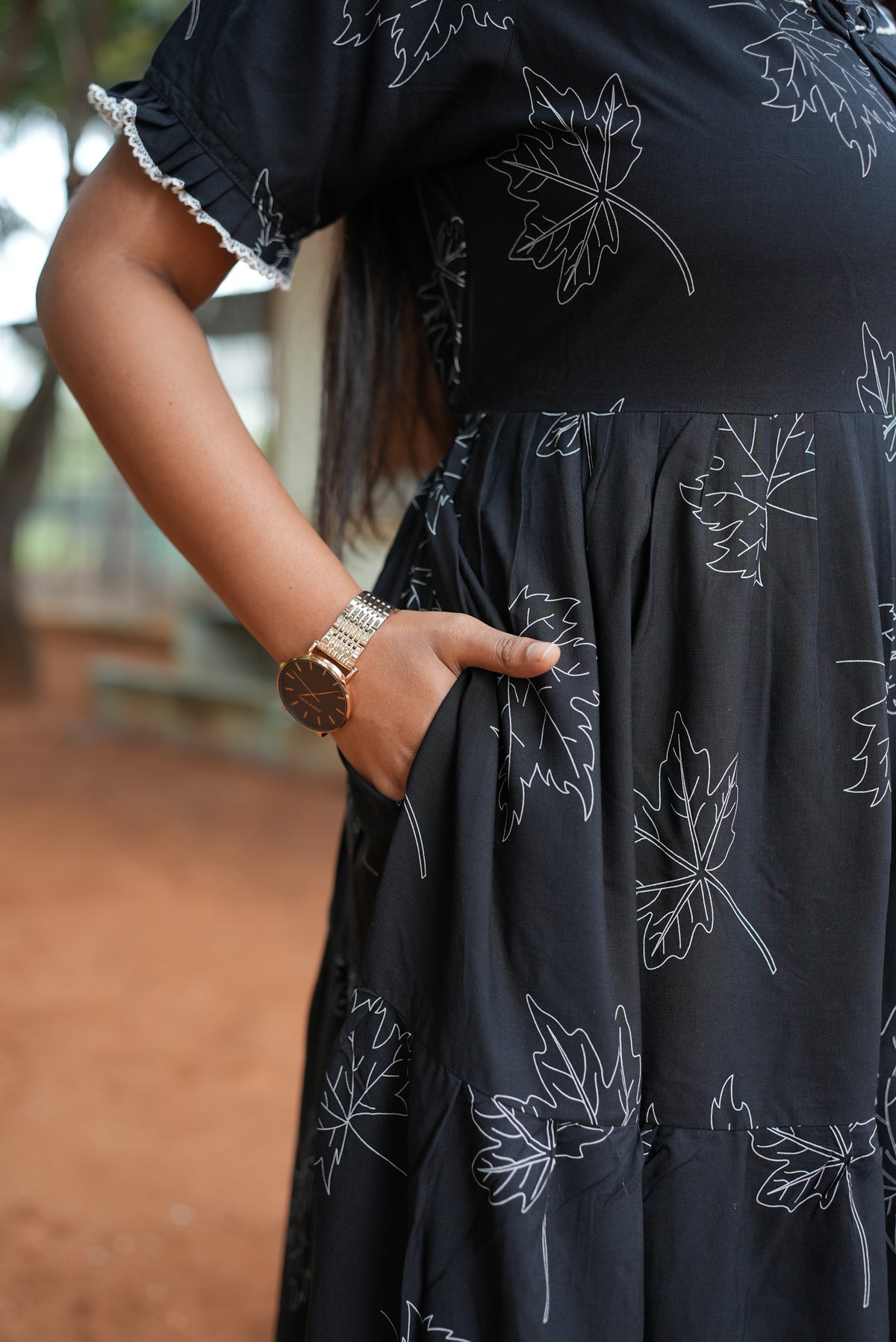 Mangai 3 Layer Flared Frock Model Nighties Soft and Smooth Premium Quality Rayon Material , Fancy Frilled Sleeve, Side Pocket , Back tie Rope , Stylish Collection's for Trendy Women's (MRK)