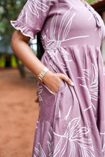 Mangai 3 Layer Flared Frock Model Nighties Soft and Smooth Premium Quality Rayon Material , Fancy Frilled Sleeve, Side Pocket , Back tie Rope , Stylish Collection's for Trendy Women's (MRK)