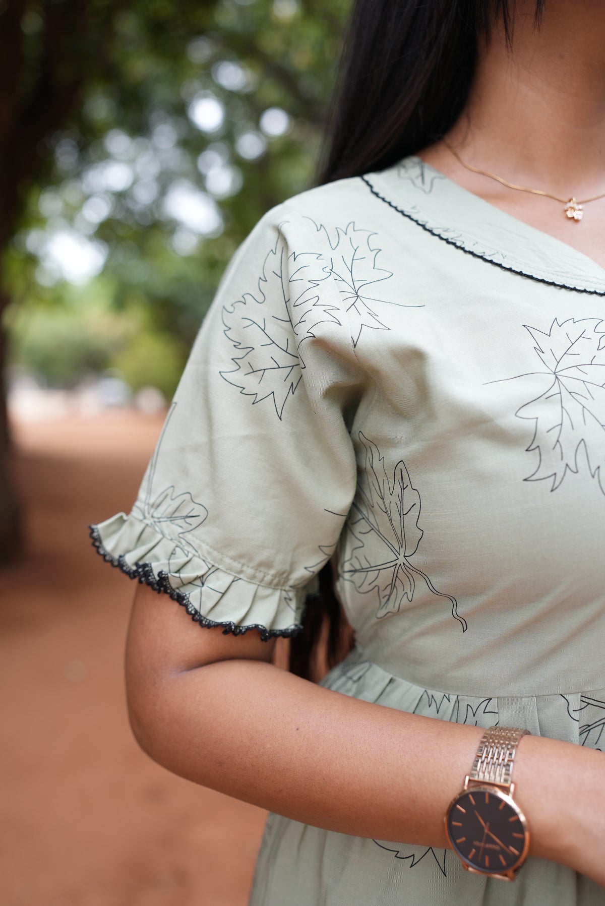 Mangai 3 Layer Flared Frock Model Nighties Soft and Smooth Premium Quality Rayon Material , Fancy Frilled Sleeve, Side Pocket , Back tie Rope , Stylish Collection's for Trendy Women's (MRK)