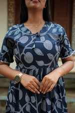 Mangai 3 Layer Flared Frock Model Nighties Soft and Smooth Premium Quality Rayon Material , Fancy Frilled Sleeve, Side Pocket , Back tie Rope , Stylish Collection's for Trendy Women's (MRK)