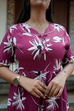 Mangai 3 Layer Flared Frock Model Nighties Soft and Smooth Premium Quality Rayon Material , Fancy Frilled Sleeve, Side Pocket , Back tie Rope , Stylish Collection's for Trendy Women's (MRK)