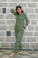 MANGAI Premium Cotton Printed Night Suits | Stylish Print's All Over | Top & Bottom Set | 3/4 Sleeve | Trendy Night Suits for Stylish Women's (TPS-3/4)