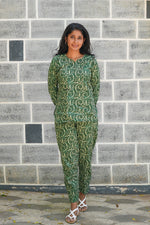 MANGAI Premium Cotton Printed Night Suits | Stylish Print's All Over | Top & Bottom Set | 3/4 Sleeve | Trendy Night Suits for Stylish Women's (TPS-3/4)