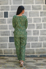 MANGAI Premium Cotton Printed Night Suits | Stylish Print's All Over | Top & Bottom Set | 3/4 Sleeve | Trendy Night Suits for Stylish Women's (TPS-3/4)