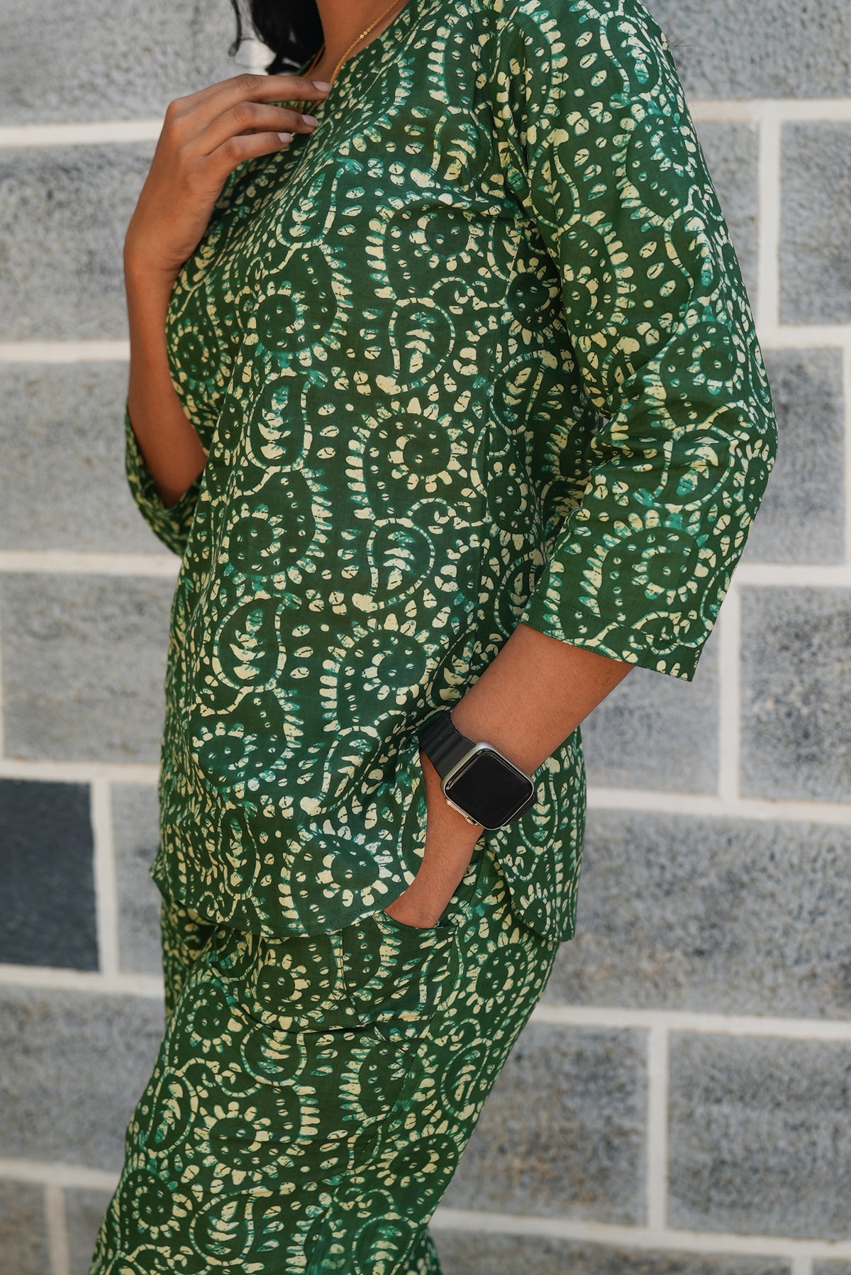 MANGAI Premium Cotton Printed Night Suits | Stylish Print's All Over | Top & Bottom Set | 3/4 Sleeve | Trendy Night Suits for Stylish Women's (TPS-3/4)