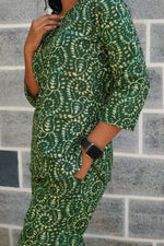 MANGAI Premium Cotton Printed Night Suits | Stylish Print's All Over | Top & Bottom Set | 3/4 Sleeve | Trendy Night Suits for Stylish Women's (TPS-3/4)