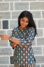 MANGAI Premium Cotton Printed Night Suits | Stylish Print's All Over | Top & Bottom Set | 3/4 Sleeve | Trendy Night Suits for Stylish Women's (TPS-3/4)