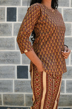 MANGAI Premium Cotton Printed Night Suits | Stylish Print's All Over | Top & Bottom Set | 3/4 Sleeve | Trendy Night Suits for Stylish Women's (TPS-3/4)