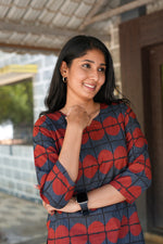 MANGAI Premium Cotton Printed Night Suits | Stylish Print's All Over | Top & Bottom Set | 3/4 Sleeve | Trendy Night Suits for Stylish Women's (TPS-3/4)