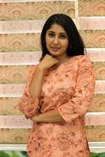 MANGAI Premium Cotton Printed Night Suits | Stylish Print's All Over | Top & Bottom Set | 3/4 Sleeve | Trendy Night Suits for Stylish Women's (TPS-3/4)