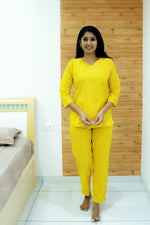 MANGAI Premium Cotton Printed Night Suits | Stylish Print's All Over | Top & Bottom Set | 3/4 Sleeve | Trendy Night Suits for Stylish Women's (TPS-3/4)