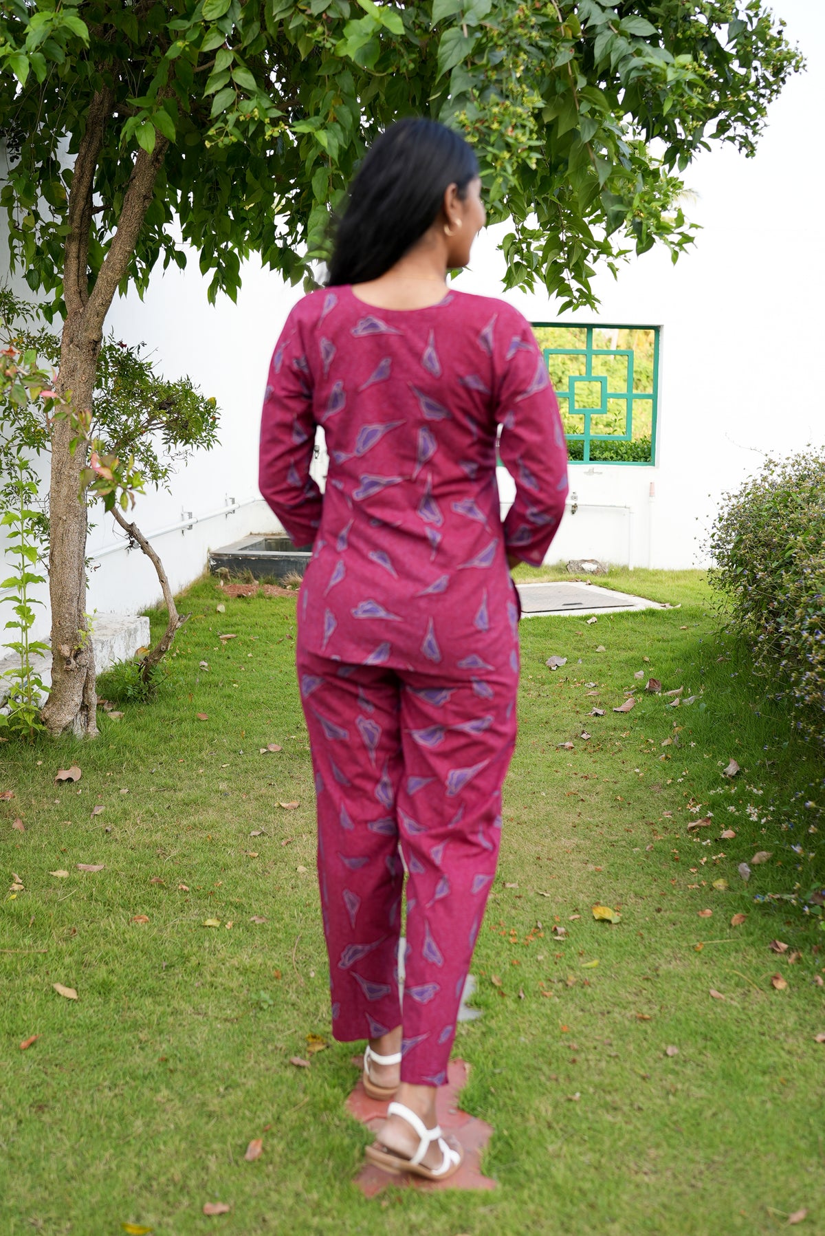 MANGAI Premium Cotton Printed Night Suits | Stylish Print's All Over | Top & Bottom Set | 3/4 Sleeve | Trendy Night Suits for Stylish Women's (TPS-3/4)