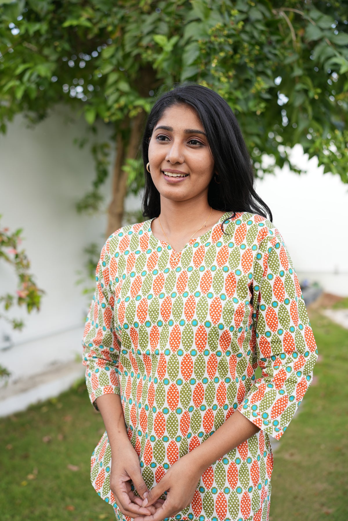 MANGAI Premium Cotton Printed Night Suits | Stylish Print's All Over | Top & Bottom Set | 3/4 Sleeve | Trendy Night Suits for Stylish Women's (TPS-3/4)