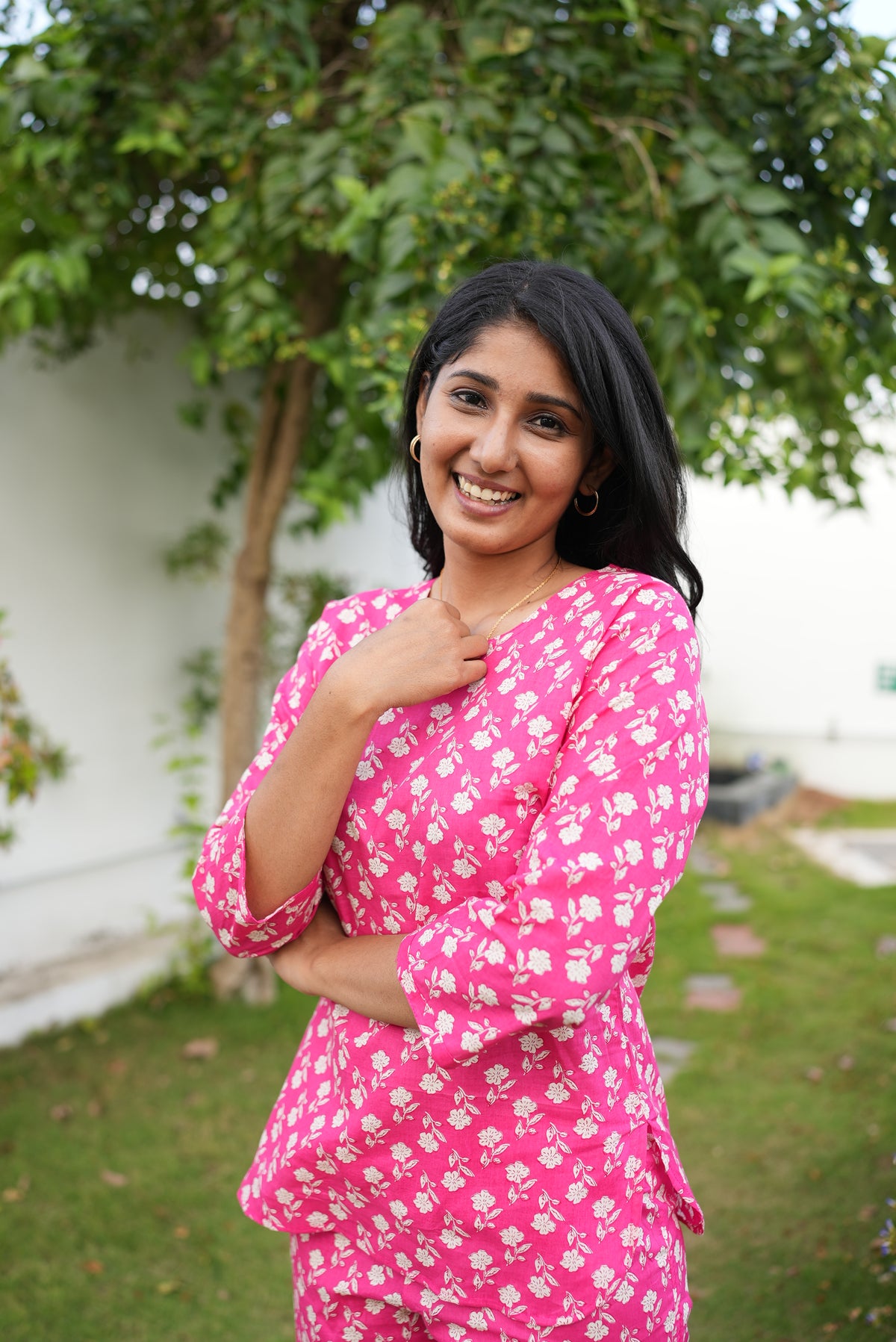 MANGAI Premium Cotton Printed Night Suits | Stylish Print's All Over | Top & Bottom Set | 3/4 Sleeve | Trendy Night Suits for Stylish Women's (TPS-3/4)