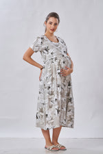 New Arrivals 4-IN-ONE MAXI Mom's Feeding & Casual Wear | Stylish Maxi Style | Invisible Feeding Zipper | Perfect Pre & Post Pregnancy Wear (FIO-MXI)
