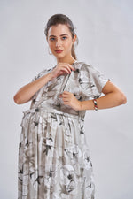 New Arrivals 4-IN-ONE MAXI Mom's Feeding & Casual Wear | Stylish Maxi Style | Invisible Feeding Zipper | Perfect Pre & Post Pregnancy Wear (FIO-MXI)