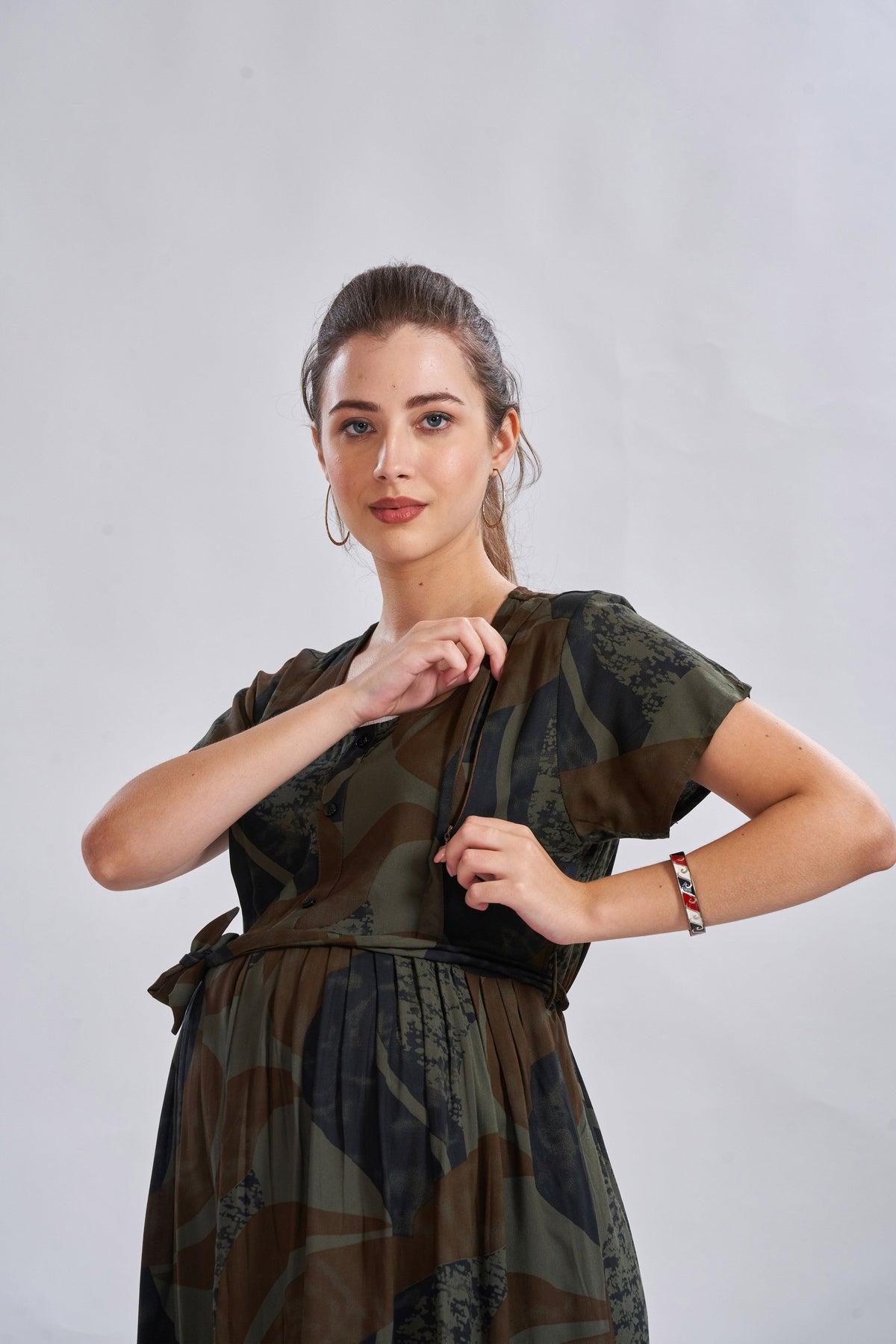 New Arrivals 4-IN-ONE MAXI Mom's Feeding & Casual Wear | Stylish Maxi Style | Invisible Feeding Zipper | Perfect Pre & Post Pregnancy Wear (FIO-MXI)