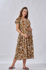 New Arrivals 4-IN-ONE MAXI Mom's Feeding & Casual Wear | Stylish Maxi Style | Invisible Feeding Zipper | Perfect Pre & Post Pregnancy Wear (FIO-MXI)