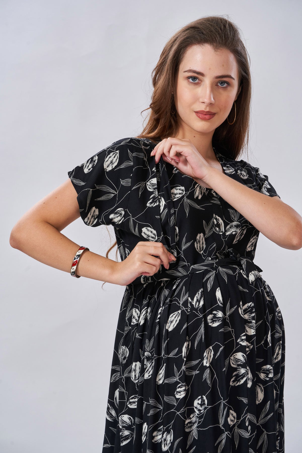 New Arrivals 4-IN-ONE MAXI Mom's Feeding & Casual Wear | Stylish Maxi Style | Invisible Feeding Zipper | Perfect Pre & Post Pregnancy Wear (FIO-MXI)