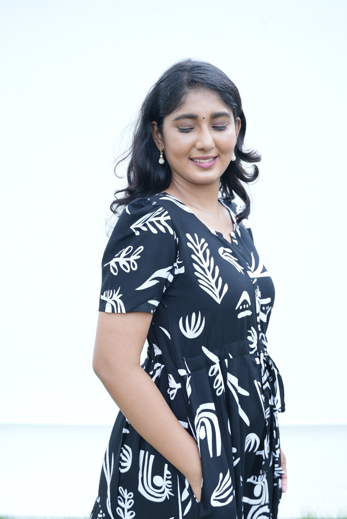 Stylish Arrivals Rayon Gathering Frock Model Night Gown's | Front Adjustable Gathering Style Rope Rope | Puff Sleeve | Trending Collection's for Stylish Women's (GFK)