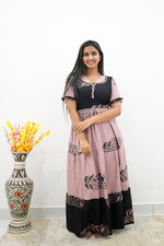 Mangai 3 Layer Flared Frock Model Nighties Soft and Smooth Premium Quality Rayon Material , Fancy Frilled Sleeve, Side Pocket , Back tie Rope , Stylish Collection's for Trendy Women's (MRK)