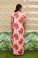 MANGAI Daily Wear Casual Comfort Fit Cotton Printed Nighties | Front Open Zipper Model | Fancy Round Neck with Side Pocket Cotton Nighties (DRN)