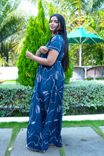 Stylish Alpine 3 Layer Frock Model Nighties| Fancy Sleeves & Neck Pattern| Side Pocket with Back Tie Rope | Perfect Nightwear Trendy Women's (AFK)