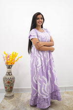 MANGAI Rayon Frock Nighties | Front Open Lengthy Zipper Comforts Feeding | Fancy Double Layered Sleeve's | Post & Pre Pregnancy's and Casual Wear | Side Pocket |Versatile Rayon Frock Night Gown's for Stylish Women's (RFF)