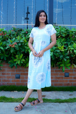 Rayon MAXI FROCK Model Nighties | Round Neck & Side Pocket | Pleated Frock MAXI Style | Trendy Collection's for Stylish Women & Teenage Girl (FRH)