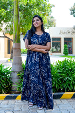 Stylish Alpine 3 Layer Frock Model Nighties| Fancy Sleeves & Neck Pattern| Side Pocket with Back Tie Rope | Perfect Nightwear Trendy Women's (AFK)