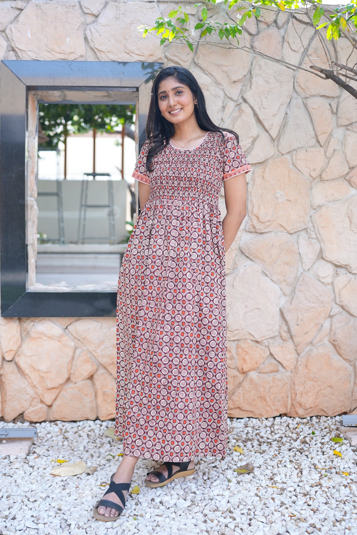 Soft Cotton Stretchable Smocking Nighties for New Arrivals | Daily Comforts & Light Weighted Elastic Nighties| Smocking Nightgown for Trendy Women's (SCT)