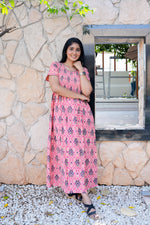 Soft Cotton Stretchable Smocking Nighties for New Arrivals | Daily Comforts & Light Weighted Elastic Nighties| Smocking Nightgown for Trendy Women's (SCT)