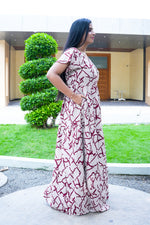 Stylish Alpine 3 Layer Frock Model Nighties| Fancy Sleeves & Neck Pattern| Side Pocket with Back Tie Rope | Perfect Nightwear Trendy Women's (AFK)