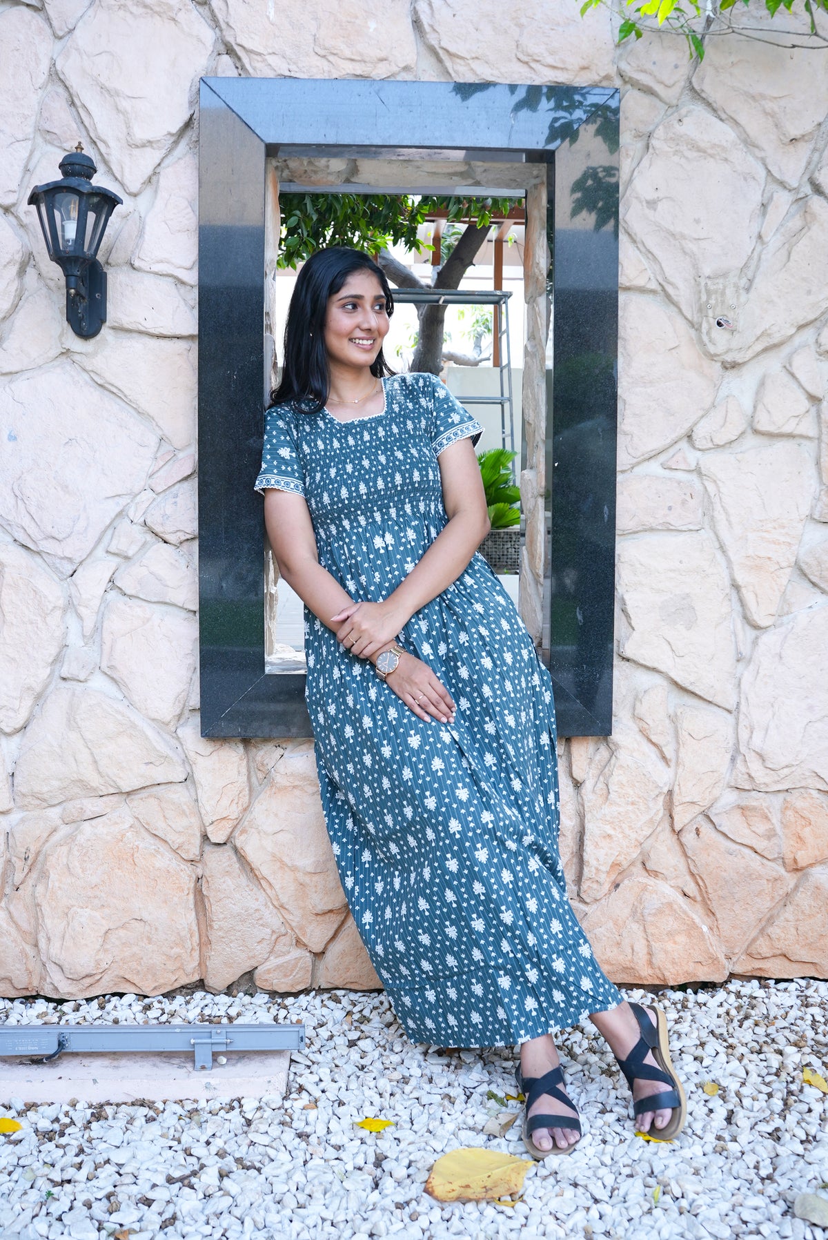 Soft Cotton Stretchable Smocking Nighties for New Arrivals | Daily Comforts & Light Weighted Elastic Nighties| Smocking Nightgown for Trendy Women's (SCT)