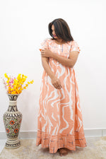 MANGAI Rayon Frock Nighties | Front Open Lengthy Zipper Comforts Feeding | Fancy Double Layered Sleeve's | Post & Pre Pregnancy's and Casual Wear | Side Pocket |Versatile Rayon Frock Night Gown's for Stylish Women's (RFF)